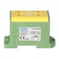 Złączka szynowa 2-torowa Al/Cu 35-150mm2 na TH35 żółto-zielony FJ-E150/2/D HEDO