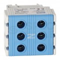 Złączka szynowa 3-torowa Al/Cu 2,5-50mm2 na TH35 niebieski FJ-E50/3/B HEDO