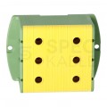 Złączka szynowa 3-torowa Al/Cu 35-240mm2 na TH35 żółto-zielony FJ-E240/3/D HEDO