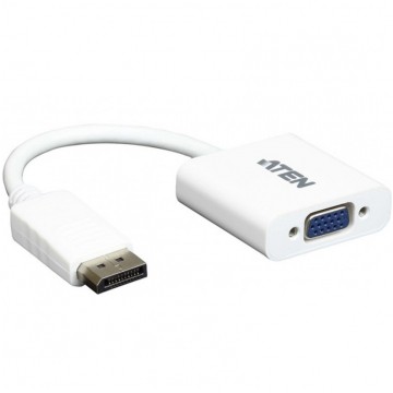 Adapter DisplayPort -> VGA (D-Sub VGA 15-pin) Full HD (wtyk / gniazdo) biały ATEN VC925