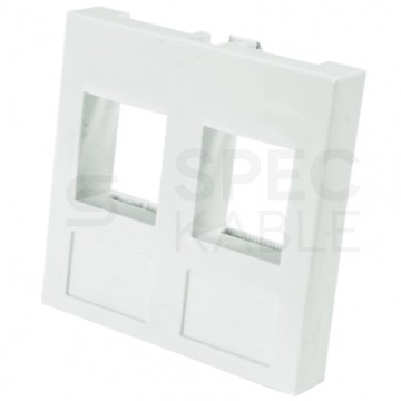 Adapter keystone podwójny 2M 45x45 biały Mediabox