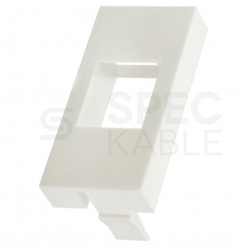 Adapter keystone pojedynczy 1M 22,5x45 biały Mediabox NEKU