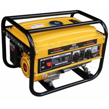 Agregat prądotwórczy 3500W 230V 1-fazowy generator prądu HEX-GEN 3500 VOLT