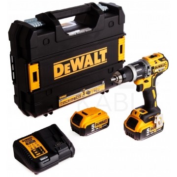 AKUM. WIERTARKO-WKRĘTARKA Z UDAREM XR 18V 2*5.0AH KUFER DEWALT