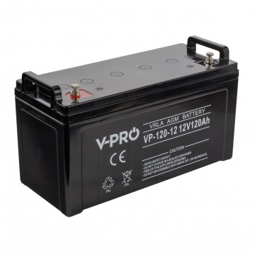 Akumulator AGM do zasilacza UPS 12V 120Ah bezobsługowy (śruba M8) VOLT VPRO