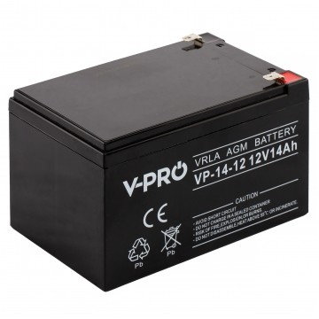 Akumulator AGM do zasilacza UPS 12V 14Ah bezobsługowy (Faston 250) VOLT VPRO