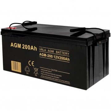 Akumulator AGM do zasilacza UPS 12V 200Ah bezobsługowy (śruba M8) VOLT