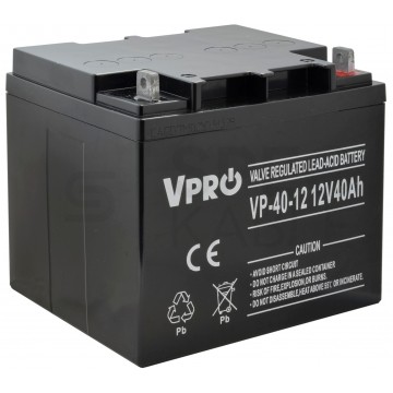 Akumulator AGM do zasilacza UPS 12V 40Ah bezobsługowy (śruba M6) VOLT VPRO