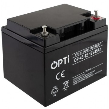 Akumulator AGM do zasilacza UPS 12V 45Ah bezobsługowy (śruba M6) VOLT OPTI