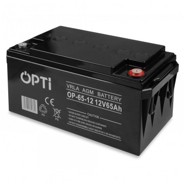 Akumulator AGM do zasilacza UPS 12V 65Ah bezobsługowy (śruba M6) VOLT OPTI