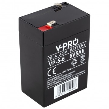 Akumulator AGM do zasilacza UPS 6V 5Ah bezobsługowy (Faston 250) VOLT VPRO