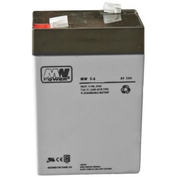 Akumulator AGM do zasilacza UPS 6V 5Ah MW bezobsługowy (Faston 187) MW Power