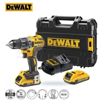 AKUMULATOROWA WIERTARKO-WKRĘTARKA XR 18V 2*2.0AH DEWALT