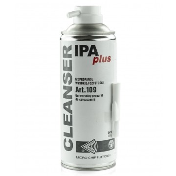 Alkohol izopropylowy spray 99,9% 400ml z pędzelkiem Cleanser IPA Plus MicroChip