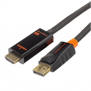 AUDA CableTime Kabel DisplayPort 1.2 / HDMI FHD@60 (wtyk / wtyk) czarny 3m