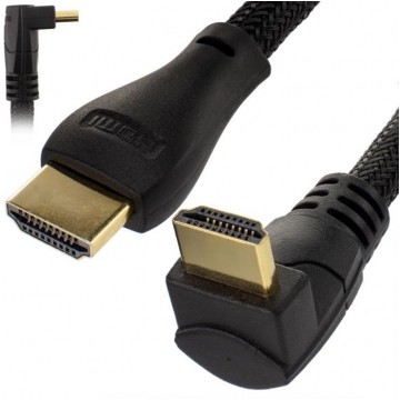 AUDA Optimum Kabel HDMI 1.4 High Speed Full HD 4K@24 kątowy 270° 3m