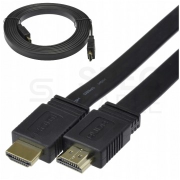 AUDA Optimum Kabel HDMI 1.4 High Speed Full HD 4K@24 płaski 5m