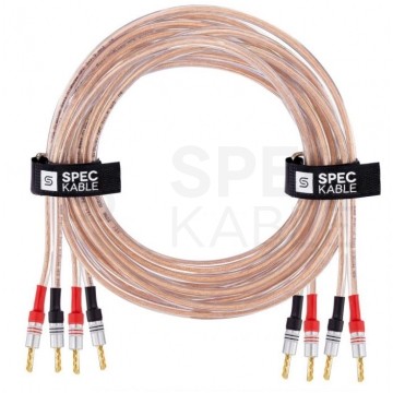AUDA Premium Bass Komplet 2x Kabel głośnikowy 2x1,5mm2 OFC wtyki bananowe 3m