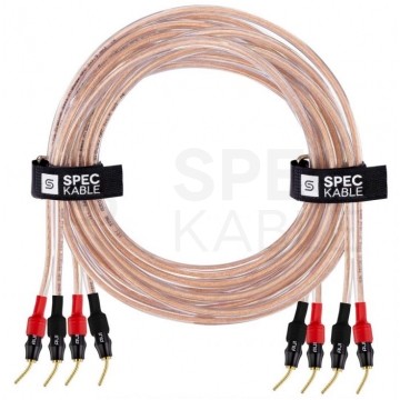 AUDA Premium Bass Komplet 2x Kabel głośnikowy 2x1,5mm2 OFC wtyki szpilkowe 3m