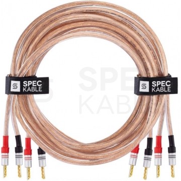 AUDA Premium Bass Komplet 2x Kabel głośnikowy 2x4mm2 OFC wtyki bananowe 3m