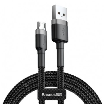 BASEUS Kabel USB 2.0 A / micro-B (wtyk / wtyk dwustronny) Quick Charge 3.0 czarny 3m