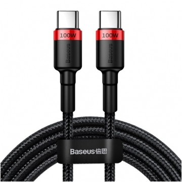 BASEUS Kabel USB 2.0 typ-C (wtyk / wtyk) Quick Charge 3.0 Power Delivery 2.0 (5A 100W) 2m
