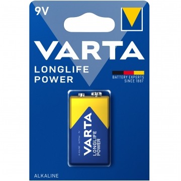 Bateria alkaliczna 6LR61 9V VARTA Longlife Power BLISTER 1szt.