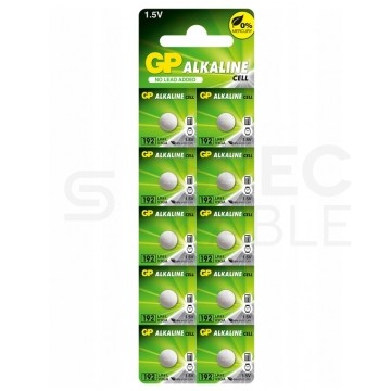 Bateria alkaliczna do zegarka LR41 192 1,5V GP BLISTER 10szt.