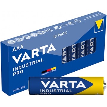 Bateria alkaliczna LR03 AAA 1,5V VARTA Industrial PRO BLISTER 10szt.