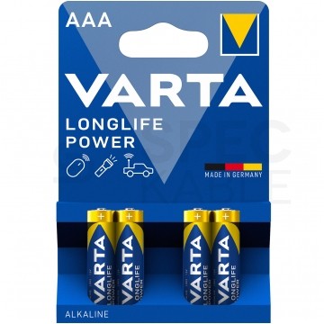 Bateria alkaliczna LR03 AAA 1,5V VARTA Longlife Power BLISTER 4szt.