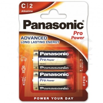 Bateria alkaliczna LR14 C 1,5V Panasonic ProPower BLISTER 2szt.