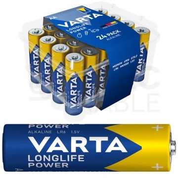 Bateria alkaliczna LR6 AA 1,5V VARTA Longlife Power BLISTER 24szt.