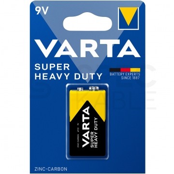 Bateria cynkowo-węglowa 6F22 9V VARTA Super Heavy Duty BLISTER 1szt.