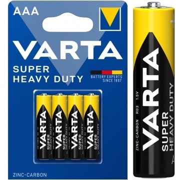 Bateria cynkowo-węglowa R03 AAA 1,5V VARTA Super Heavy Duty BLISTER 4szt.