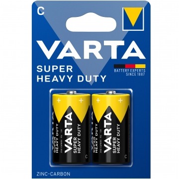 Bateria cynkowo-węglowa R14 C 1,5V VARTA Super Heavy Duty BLISTER 2szt.