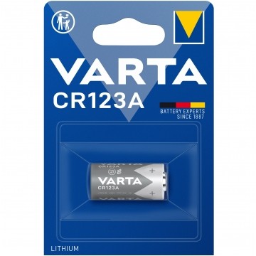 Bateria litowa cylindryczna do Aparatów CR123A 3V VARTA Lithium BLISTER 1szt.