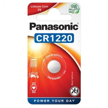 Bateria litowa pastylka CR1220 3V Panasonic BLISTER 1szt.