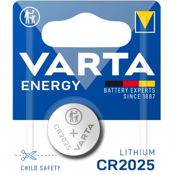 Bateria litowa pastylka CR2025 3V VARTA Lithium BLISTER 1szt.