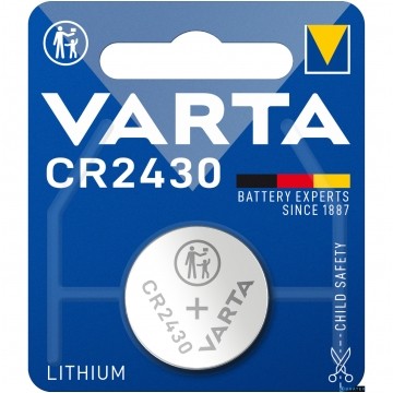 Bateria litowa pastylka CR2430 3V VARTA Lithium BLISTER 1szt.