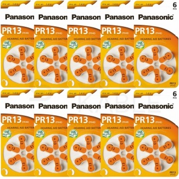Bateria PR-48 / PR-13 / 13 do aparatów słuchowych Panasonic BLISTER 60szt.