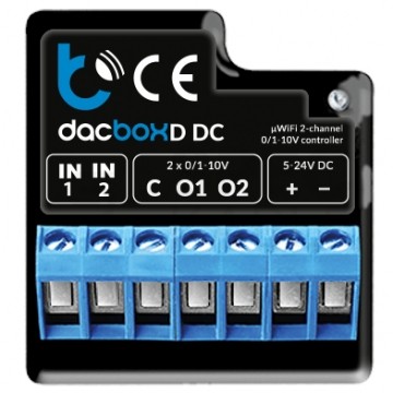 BleBox dacBox DC Inteligentny ściemniacz, regulator obrotów, mocy Wi-Fi do oświetlenia, wentylatorów, pompy 5-24V SMARTHOME