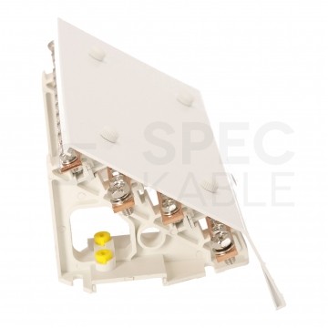 Blok rozdzielczy modułowy Listwa łączeniowa 4x11 200A na szynę DIN TH35 4x (1x m8 + 10x m6) FJ-H411/250B HEDO