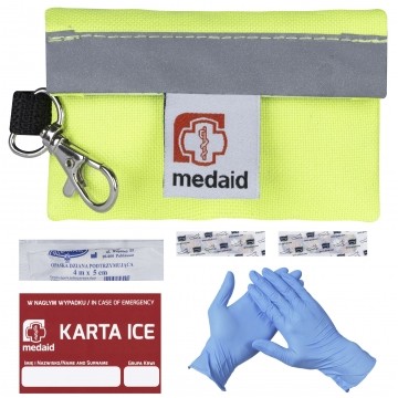 Brelok ratowniczy mini apteczka odblaskowa dla dzieci junior MEDAID