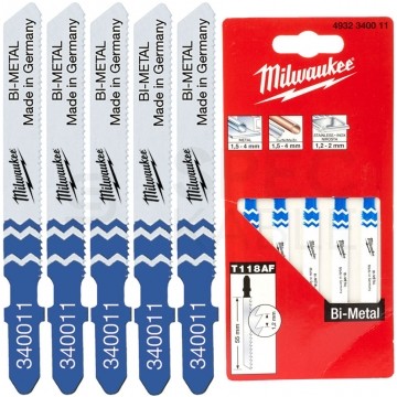 Brzeszczot do wyrzynarki bi-metalowe do metalu 55/1,2mm op. 5szt MILWAUKEE