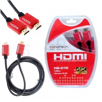 CONOTECH Kabel HDMI 2.0b 4K High Speed 4K@60 1,5m