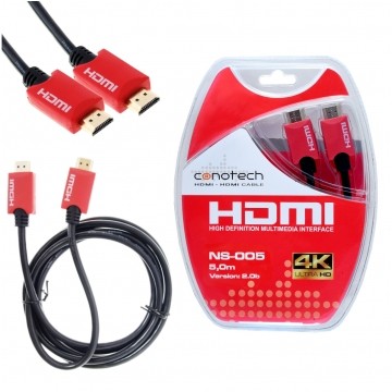 CONOTECH Kabel HDMI 2.0b 4K High Speed 4K@60 5m
