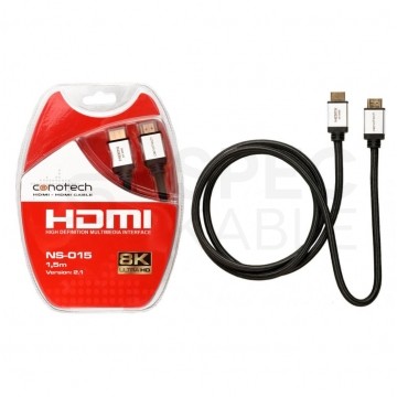 CONOTECH Kabel HDMI 2.1 8K Ultra High Speed 8K@60 4K@120 1,5m