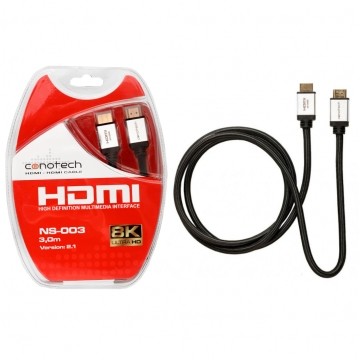 CONOTECH Kabel HDMI 2.1 8K Ultra High Speed 8K@60 4K@120 3m