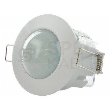 Czujnik ruchu automatyczny PIR, detektor podtynkowy okrągły 1200W 230V 360st. IP65 o zasięgu działania do 6m biały ORNO