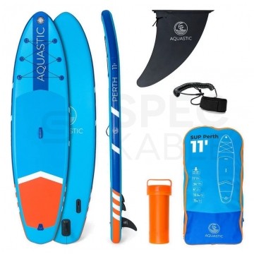 Deska SUP AQUASTIC Perth 11'0" 335cm niebieska pompowana AQS-SUP001